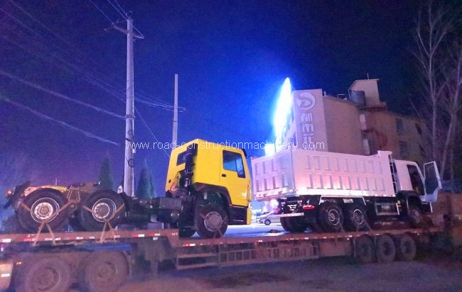 kasus perusahaan terbaru tentang 1 Unit Digunakan HOWO Tractor Head dan 1 Unit Dump Truck Bekas Ke DR Congo